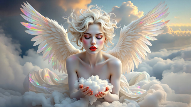 Обои картинки фото фэнтези, ангелы, нейросети, графика, нейроарт, ai, art, нейронные, сети, рисунки, нейро, искусство, нейрографика, graphics, neuroart, neural, networks, drawings, neuro, neurography