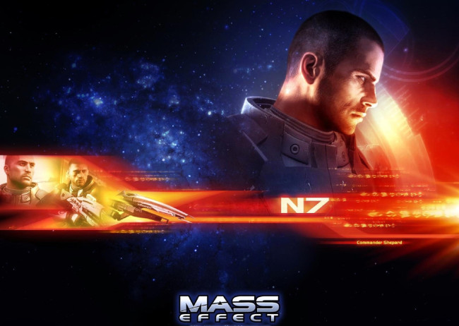 Обои картинки фото видео игры, mass effect, космос, мужчина, лицо, капитан, шепард