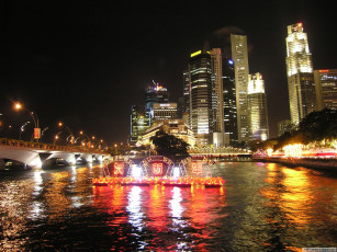 Картинка города огни ночного