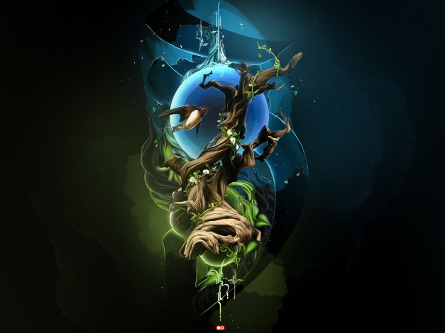 Обои картинки фото рисованные, животные