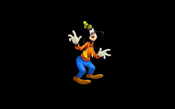 Картинка гуфи мультфильмы disney goofy дисней темный фон