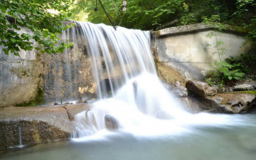 Картинка природа водопады растительность