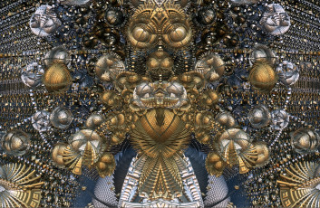 Картинка 3д графика fractal фракталы фон цвета узор