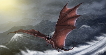 Картинка рисованные животные сказочные мифические дракон