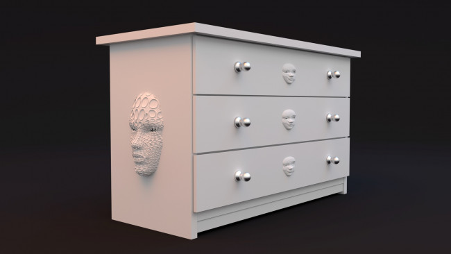 Обои картинки фото 3д, графика, другое, тумбочка