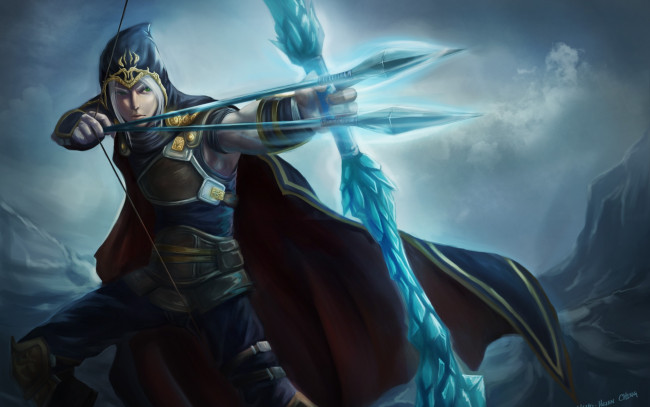 Обои картинки фото видео, игры, league, of, legends, лучник, стрелы