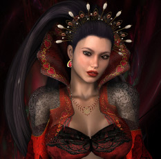 Картинка 3д+графика люди+ people взгляд девушка