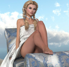 Картинка 3д+графика люди+ people взгляд девушка