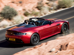 Картинка автомобили aston+martin aston martin v12 vantage s roadster 2014г красный
