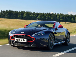 Картинка автомобили aston+martin uk-spec темный 2014г n430 vantage aston martin v8