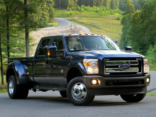 Картинка автомобили ford f-350 super duty king ranch crew cab синий