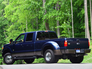обоя автомобили, ford, f-350, super, duty, king, ranch, crew, cab, синий
