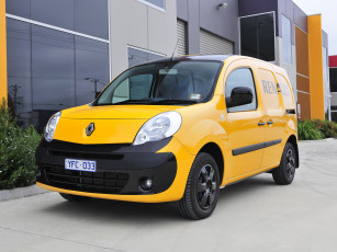 обоя автомобили, renault, au-spec, van, kangoo, желтый
