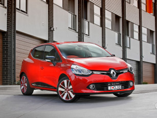 Картинка автомобили renault clio au-spec 2013г красный