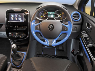 Картинка автомобили спидометры торпедо renault clio au-spec 2013г синий