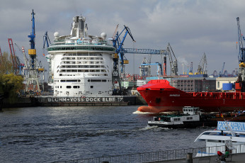 Картинка elbblick корабли порты+ +причалы порт причалы суда гавань