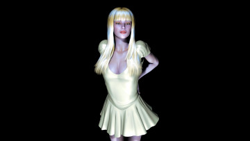 Картинка 3д+графика люди+ people блондинка девушка взгляд