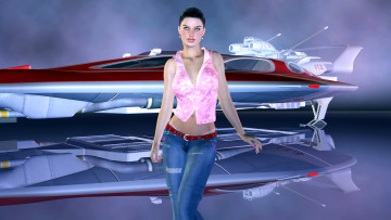 Картинка rexana 3д+графика люди+ people девушка взгляд