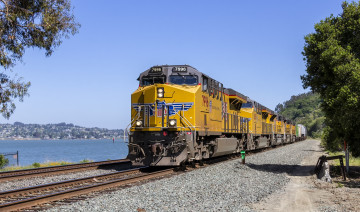 Картинка техника поезда железная локомотив состав дорога рельсы