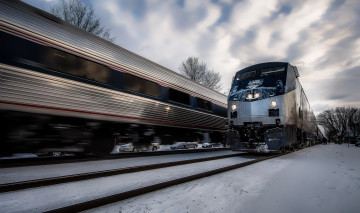 Картинка техника поезда железная дорога рельсы локомотив состав