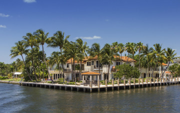 Картинка fort+lauderdale +florida города -+здания +дома пальмы тропики вилла