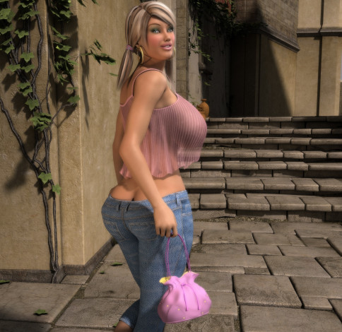 Обои картинки фото 3д графика, люди , people, взгляд, девушка