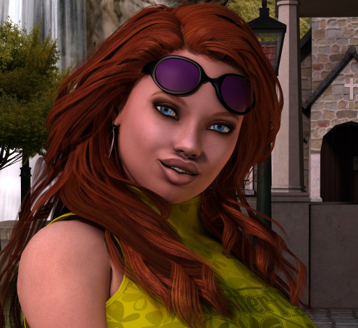 Обои картинки фото 3д графика, портрет , portraits, взгляд, девушка