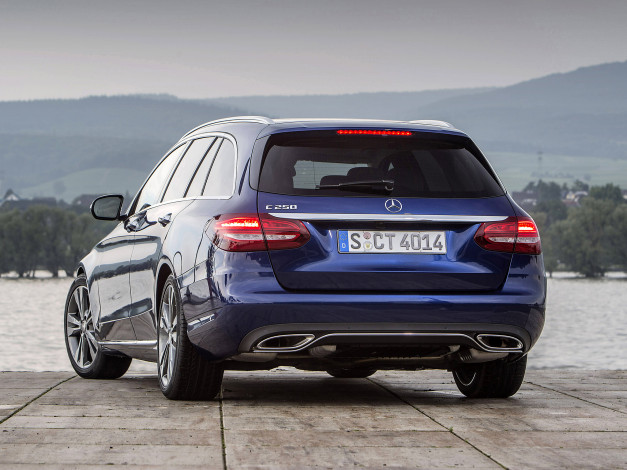 Обои картинки фото автомобили, mercedes-benz, c, 250, amg, line, estate, s205, 2014г