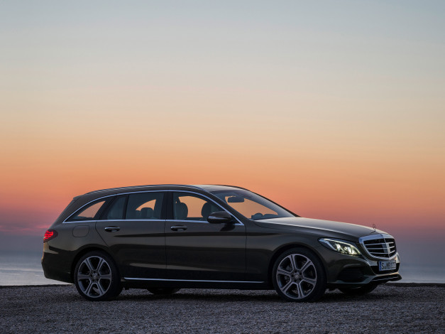 Обои картинки фото автомобили, mercedes-benz, c, 300, bluetec, hybrid, exclusive, line, estate, s205, 2014г