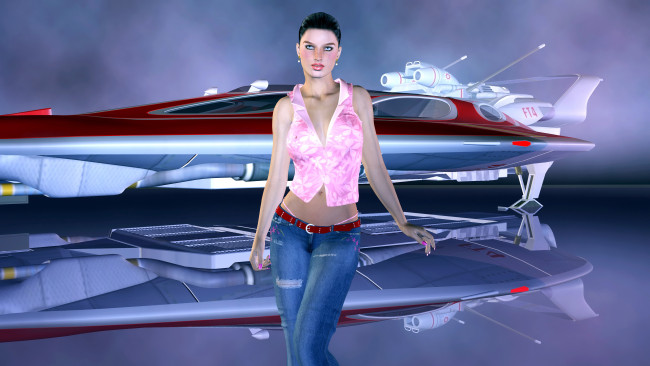 Обои картинки фото rexana, 3д графика, люди , people, девушка, взгляд