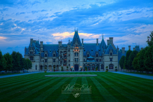 Обои картинки фото biltmore house and gardens, города, - здания,  дома, сша, комплекс, жилой, парк