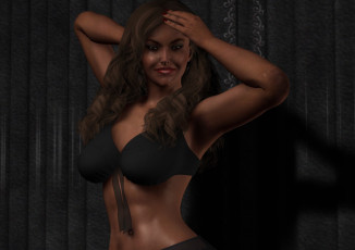 Картинка 3д+графика люди+ people фон взгляд девушка