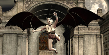 Картинка 3д+графика существа+ creatures оружие фон взгляд лолет кастаника