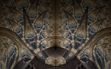 Картинка 3д+графика фракталы+ fractal цвета фон узор