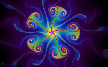 Картинка 3д+графика фракталы+ fractal узор фон цвета