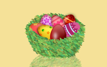 Картинка праздничные пасха яйца