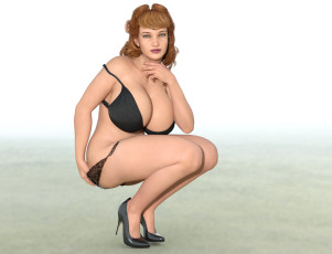 обоя 3д графика, люди , people, девушка, фон, взгляд