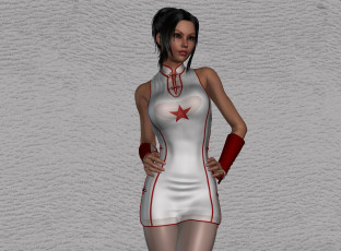 Картинка 3д+графика люди+ people фон взгляд девушка