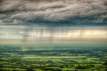 Картинка природа пейзажи панорамма тучи долина дождь