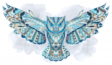 обоя векторная графика, животные , animals, сова