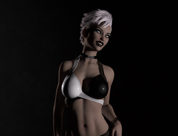 Обои картинки фото 3д графика, люди , people, девушка, фон, взгляд