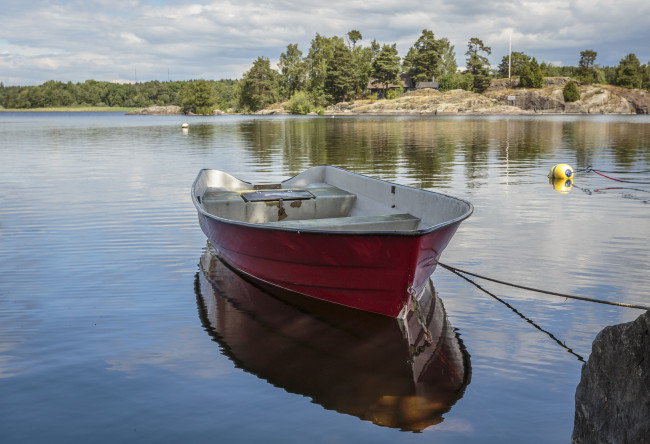 Обои картинки фото корабли, лодки,  шлюпки, лес, река