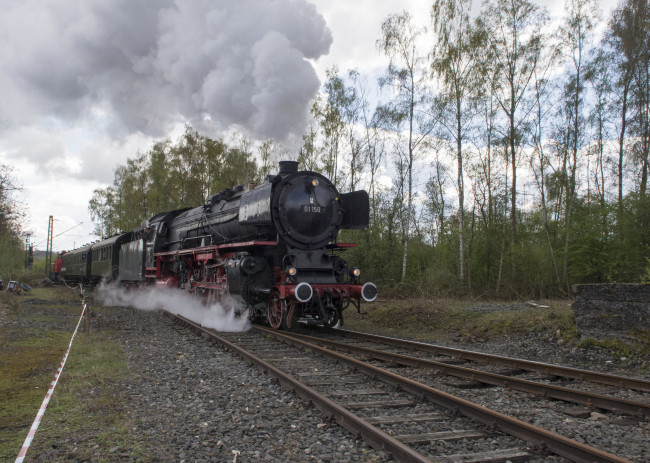 Обои картинки фото техника, паровозы, рельсы, паровоз