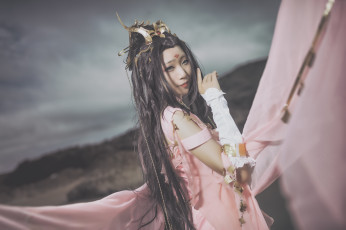 Картинка девушки -unsort+ азиатки девушка платье лицо стиль азиатка