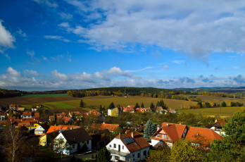 Картинка города -+панорамы леса поля город