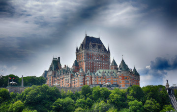 Картинка chateau+frontenac+-+quebec+city города квебек+ канада замок