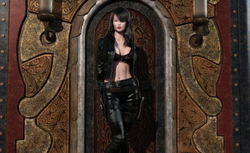 Картинка 3д+графика люди+ people фон девушка взгляд