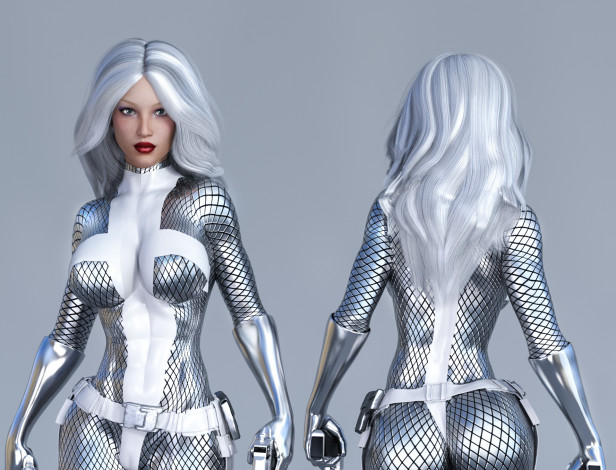 Обои картинки фото 3д графика, люди , people, девушка, фон, взгляд