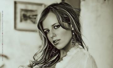 Картинка календари компьютерный+дизайн лицо девушка женщина картина помещение 2019 calendar серьги взгляд