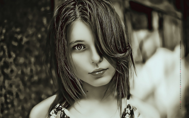 Обои картинки фото календари, компьютерный дизайн, девушка, calendar, 2019, взгляд, лицо, женщина